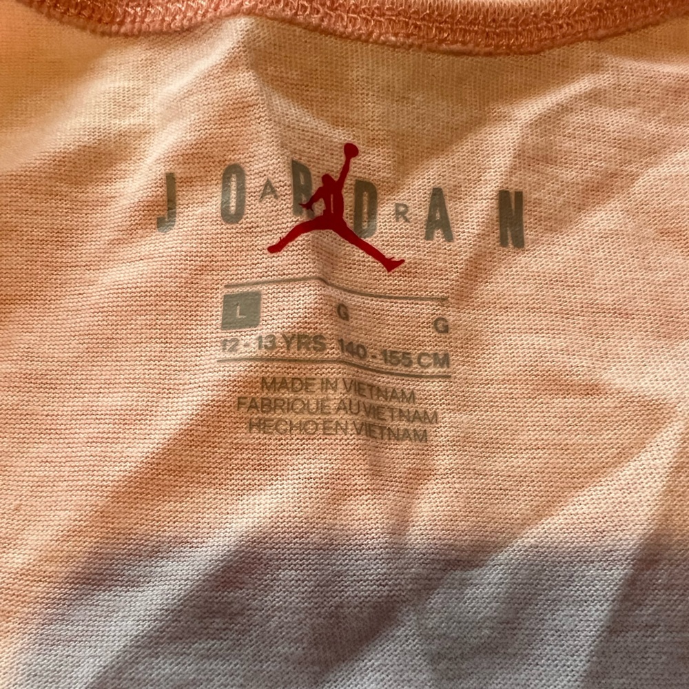 💛Girls pink Tye dye JORDAN sleeveless romper size youth large NWT - Picture 4 of 4